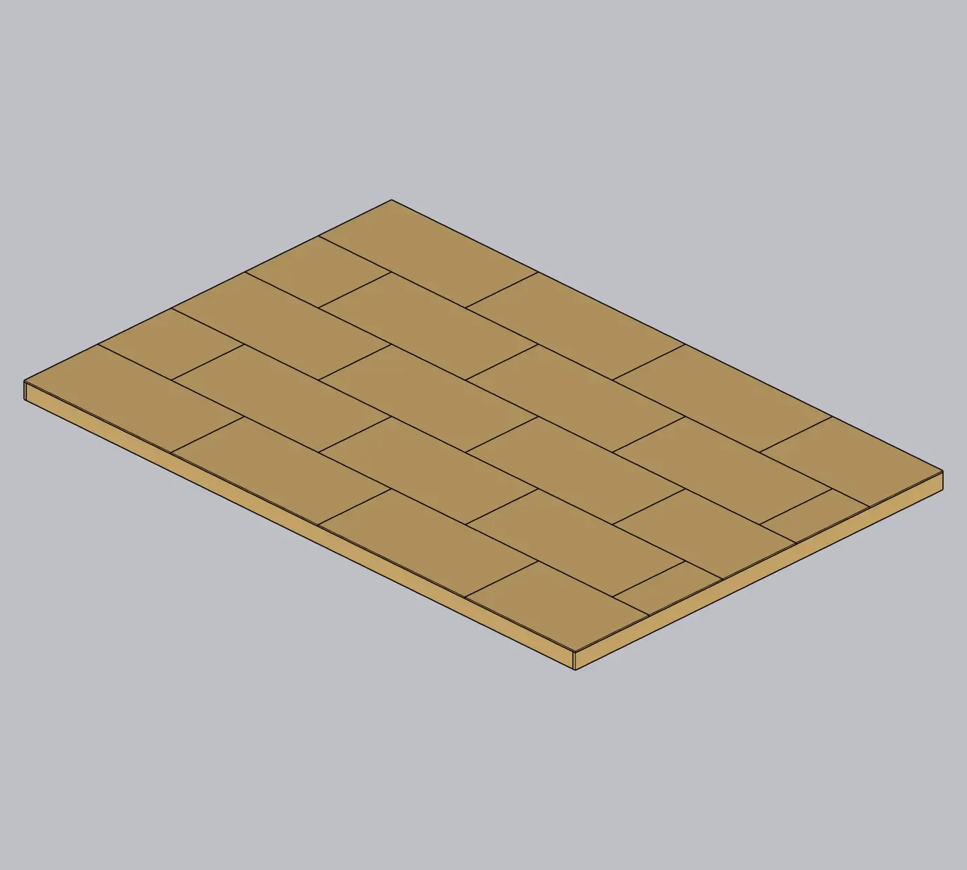 US floor assembly generated and captured live in SketchUp with Lizark