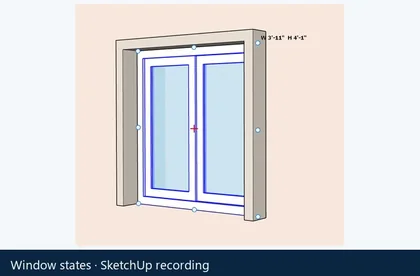 Lizark Window model from SketchUp recording