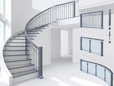Lizark Stair and railing model example