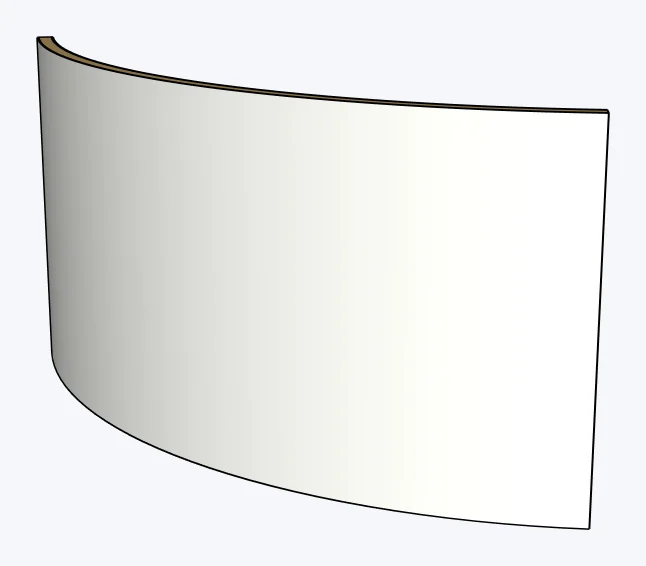 Mass timber / CLT curved walls, with finish layers, captured in SketchUp 2026 with Lizark
