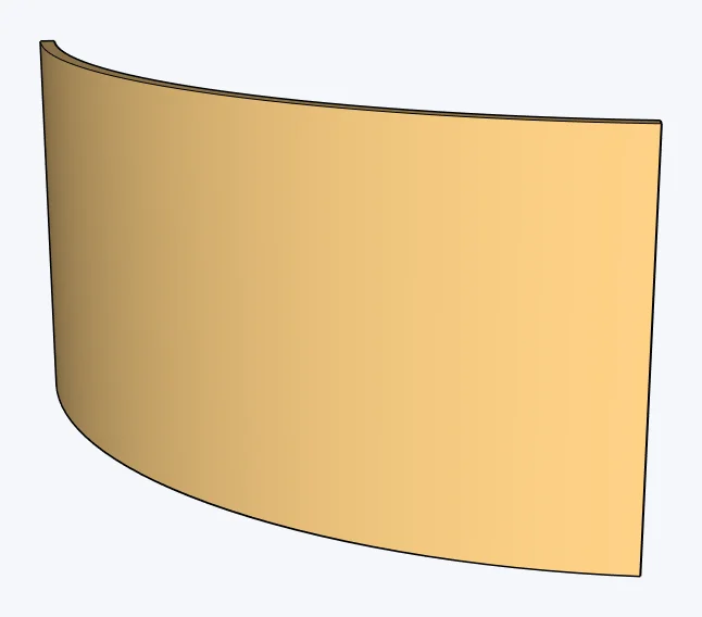 Mass timber / CLT curved walls, exposed panel core, captured in SketchUp 2026 with Lizark