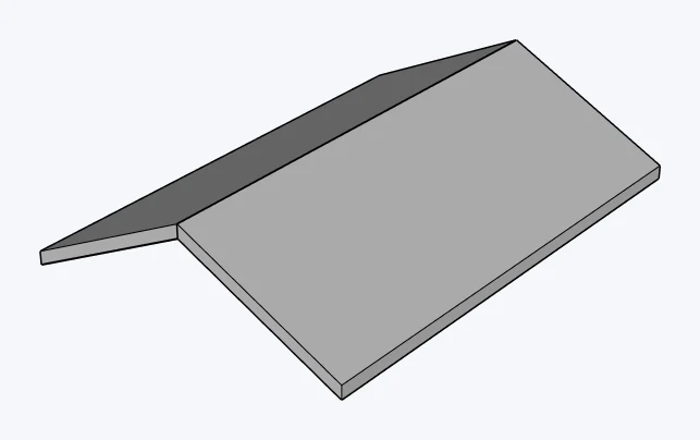 CMU masonry gable roofs, exposed panel / slab, captured in SketchUp 2026 with Lizark